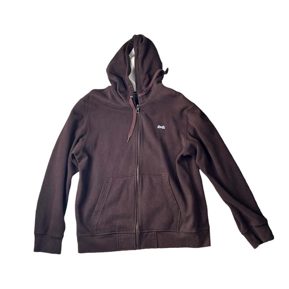 vintage brown zip up hoodie